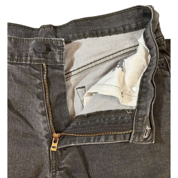 Levis 541 Athletic Fit Black Denim Jeans 31x34 Mens Stretch Cotton Blend - Picture 5 of 6